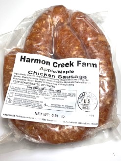 APPLE MAPLE CHICKEN SAUSAGE BRATS 4 PACK $9.50/LB